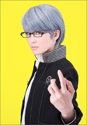 ペルソナ4 主人公 鳴上 悠 風 ウィッグ