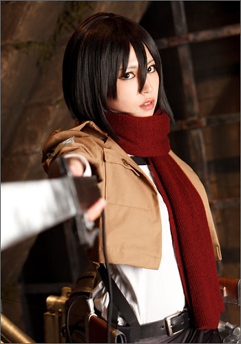 進撃の巨人 ミカサ アッカーマン 風 ウィッグ