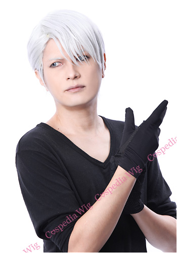 未加工ウィッグ（シルバー系キャラ）｜コスプレウィッグ
