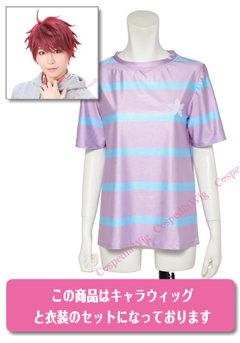 A3! 佐久間咲也 夏服 風 プリントTシャツ【ウィッグ+衣装セット】></a>
<a href=