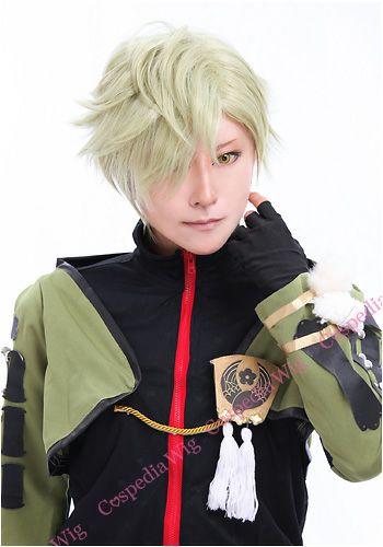 刀剣乱舞 鶯丸 風 ウィッグ 【カラー変更可】 刀剣乱舞 風 ウィッグ 