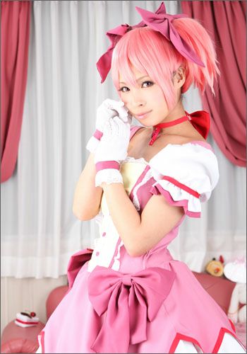 魔法少女 まどか☆マギカ 鹿目 まどか 風 ウィッグ 魔法少女 まどか 